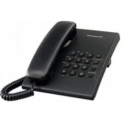 Panasonic KX-TS500PDB black desktop phone, Telefon, Schwarz