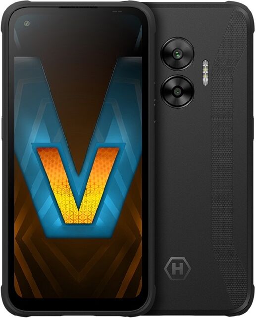 Hammer Blade V 5G noir Smartphone 5G robuste avec norme e-SIM et WiFi 6, parfait pour un transfert de données efficace et rapide.