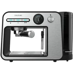 Cecotec Power Espresso 20 Square Pro, Siebträgermaschine, Schwarz, Silber