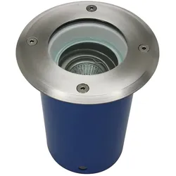 HEITRONIC Bodeneinbaustrahler SPANDAU, 230V, IP67, GU10, V2A Edelstahl / Alu-Druckguss / Glas klar, schwenkbar, rund HEI-36840