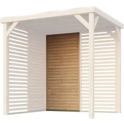 Karibu Seitenwand halbe Breite für Pavillon Cubeco