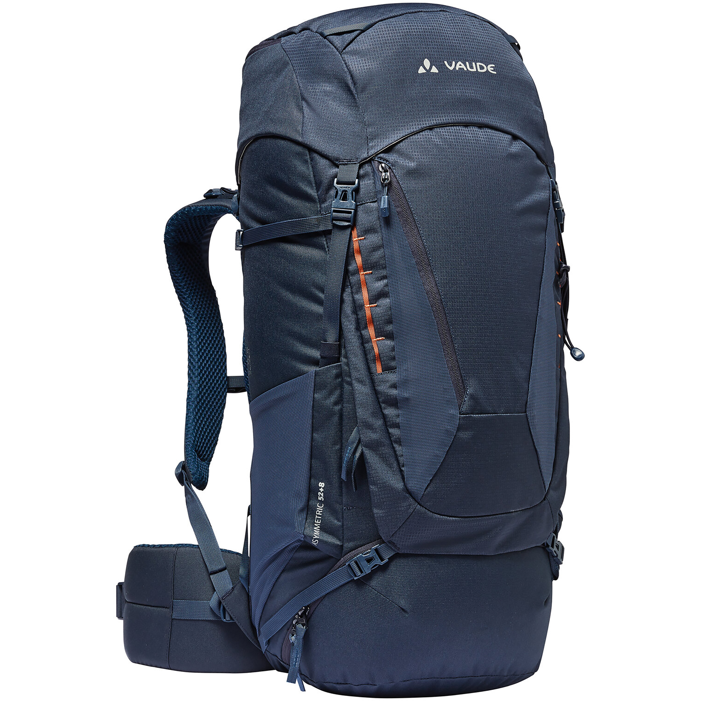 Vaude Asymmetric 52+8 Trekkingrucksäcke blau Größe 60L Camping Wasserabweisend