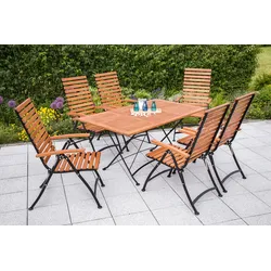 Merxx Schlossgarten Set 7tlg. Klapptisch