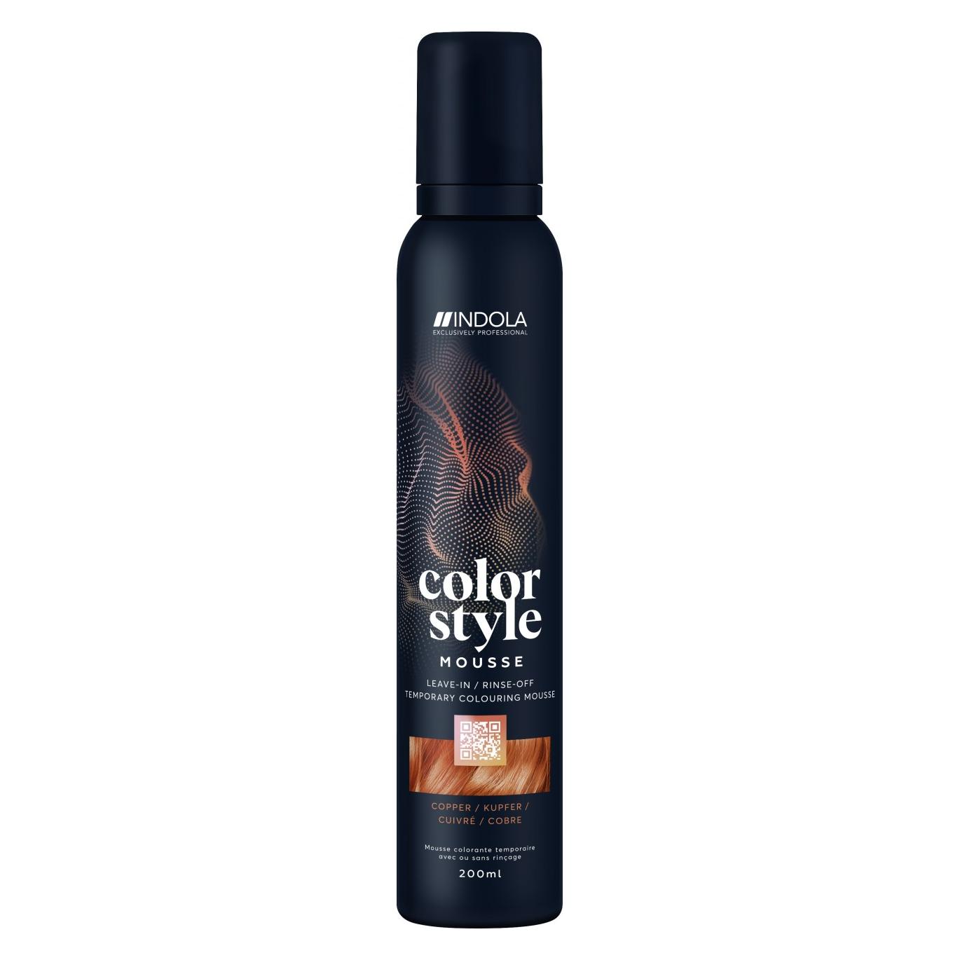 Indola Color Style Mousse Kupfer 200 ml (Schaumfestiger, 200 ml) (2927944)