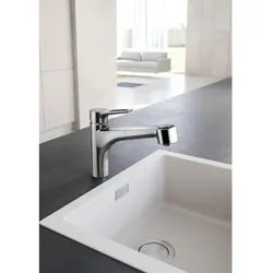Kludi Mix Küchenarmatur 329410562 Bügelhebel, schwenkbarer, herausziehbarer Auslauf, chrom