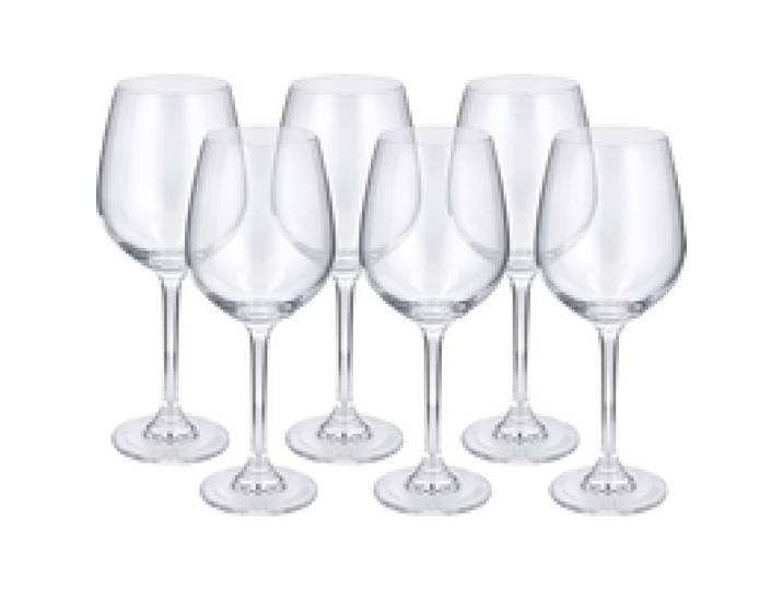 SILVERCREST® Flûtes à champagne / Verres à vin blanc / Verres à eau / Verres à vin rouge, lot de 6 (verres de vin rouge)