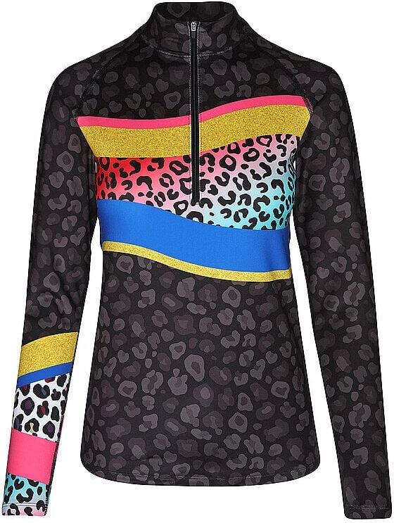 FREISEIN Damen Unterzieh Zipshirt SnowPrinzeess bunt   S W