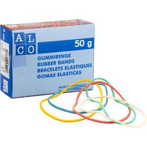 Alco Gummiringe 735, Ø 65mm, bunt, 50g