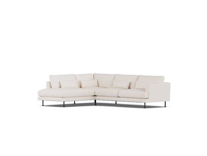 1898 Canapé Bredhult Caleido Beige 9600-acier noir, 3 places A2