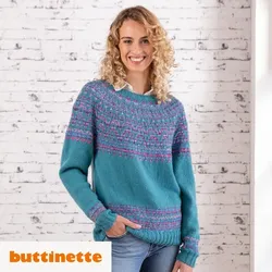 Strickanleitung – Jacquardpullover aus Woll Butt Söckli