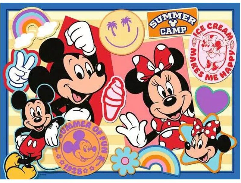 Puzzle 200 pcs XXL En route avec Mickey et Minnie - Ravensburger