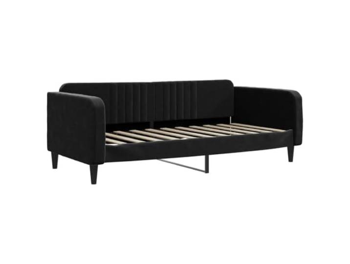 vidaXL Tagesbett Schwarz 90x190 cm Samt