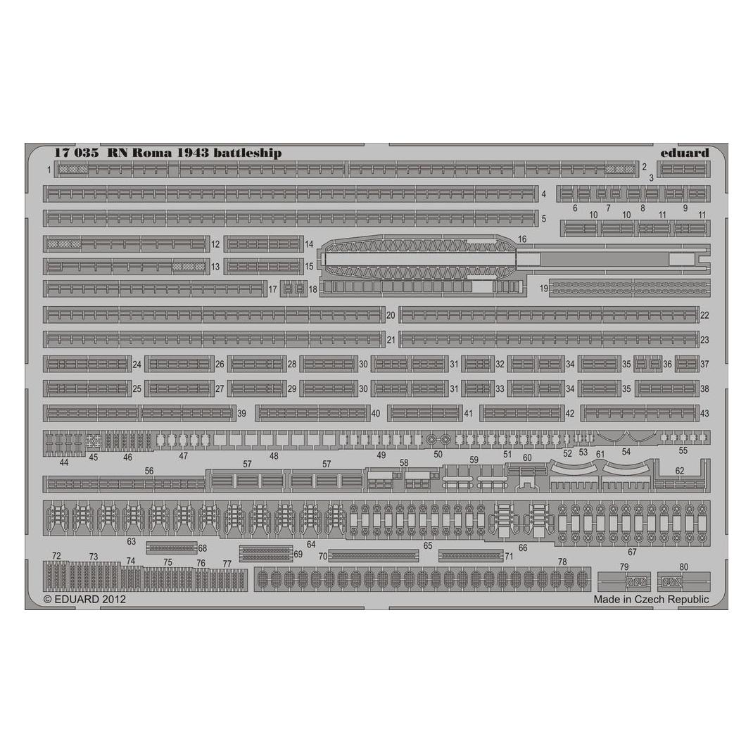 Eduard RN Roma 1943 battleship for Trumpeter (17035)