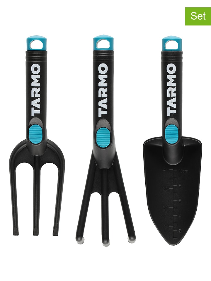 Tarmo 3tlg. Gartenwerkzeug-Set in Schwarz - (H)28 cm - onesize