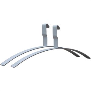 Kerkmann Kleiderbügel Montana, 6558, aus Metall, silber, 42cm breit, 2 Stück