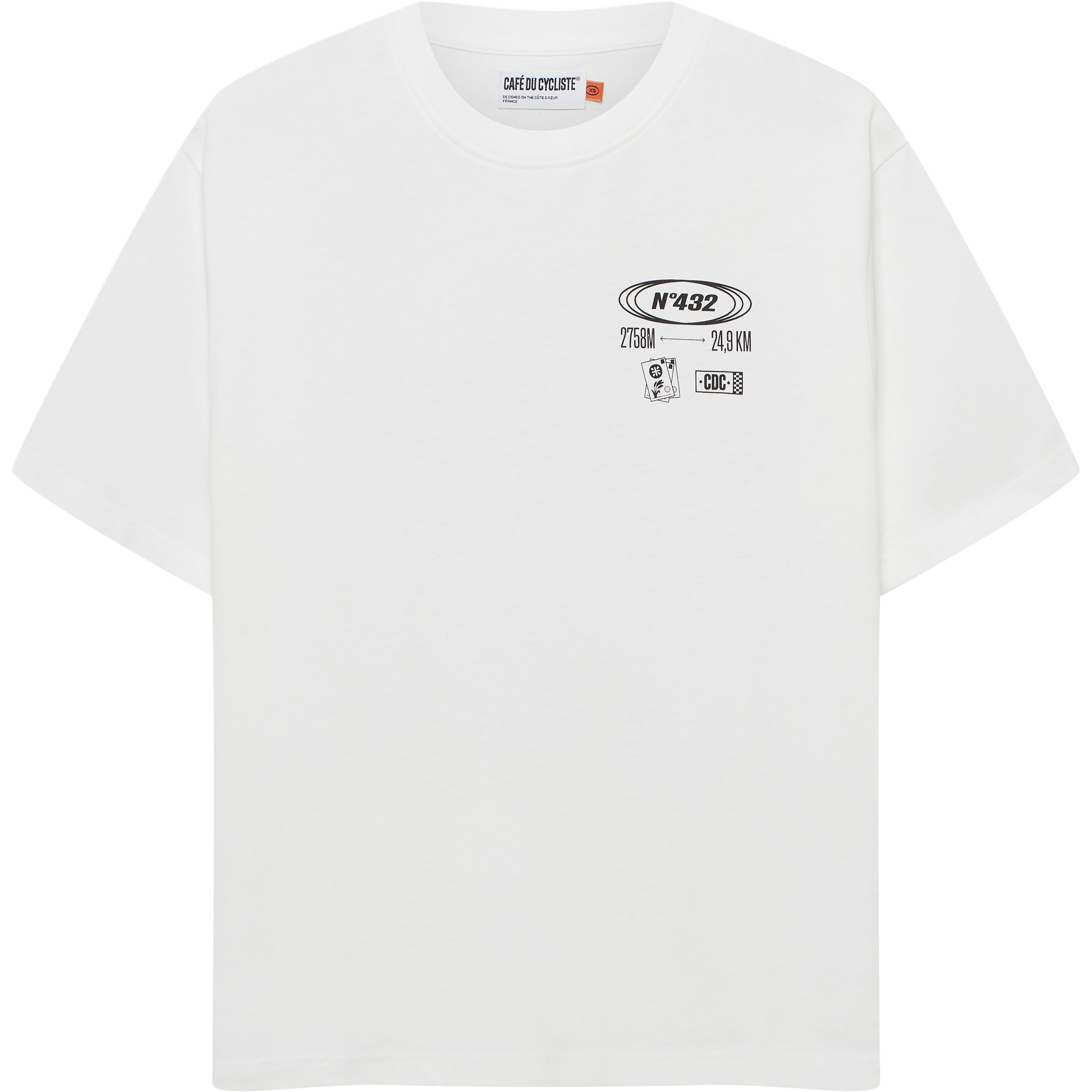 Café Du Cycliste Col Stelvio T-Shirts weiss Größe M Trekking Widerstandsfähig