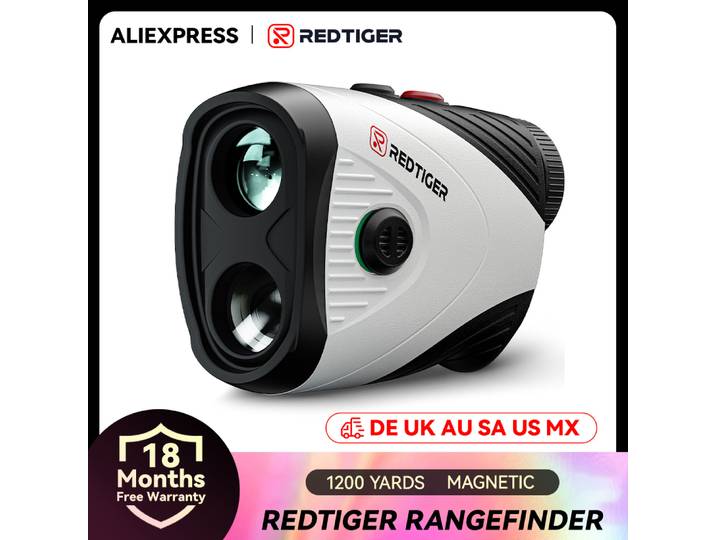 REDTIGER C001 télémètre de Golf avec pente 1200 Yards télémètre Laser Golf grossissement 7X téléavertisseurs rechargeables