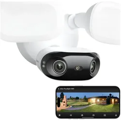 Reolink Floodlight F751W 180° 4K WiFi Kamera (5120 x 1440 Pixel), Netzwerkkamera, Weiss