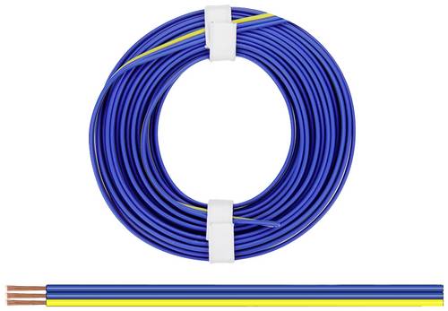 Donau Elektronik 325-223 Litze 3 x 0.25mm² Blau, Gelb 5m