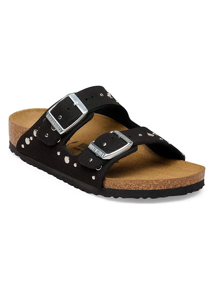 Birkenstock Pantoletten "Arizona Rivet" in Schwarz - 30