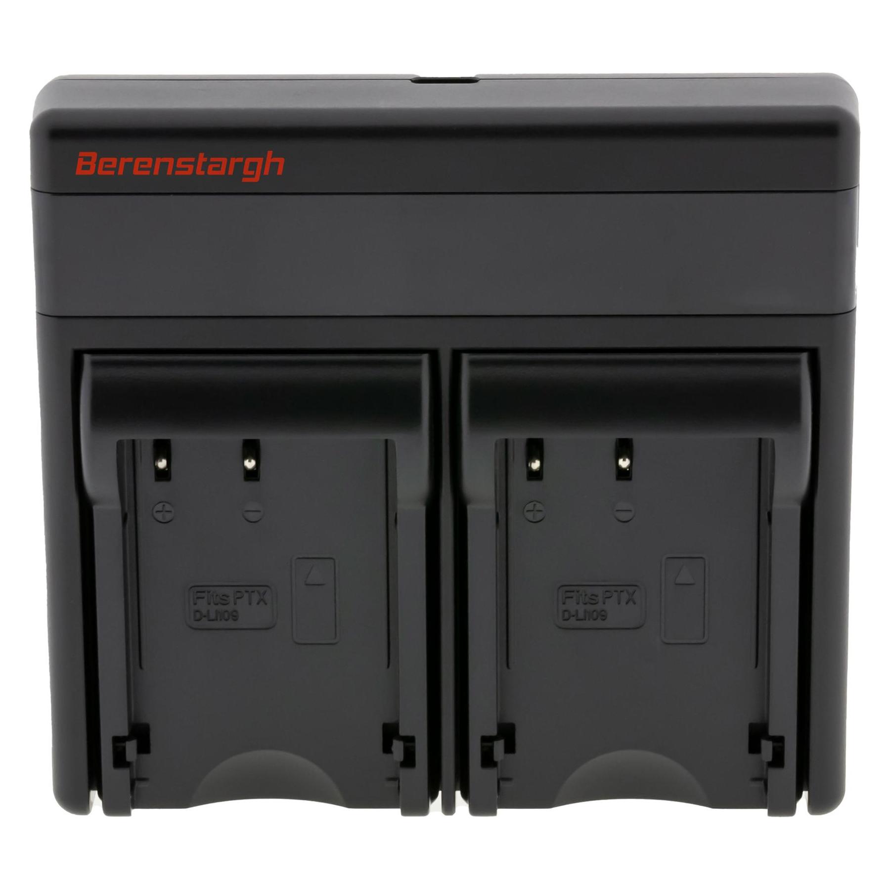Berenstargh Dual PD Hyper Ladegerät f. Pentax D-LI109 USB-C in/out Powerbankfunktion (Kamera Akku Ladegerät) (61064532)