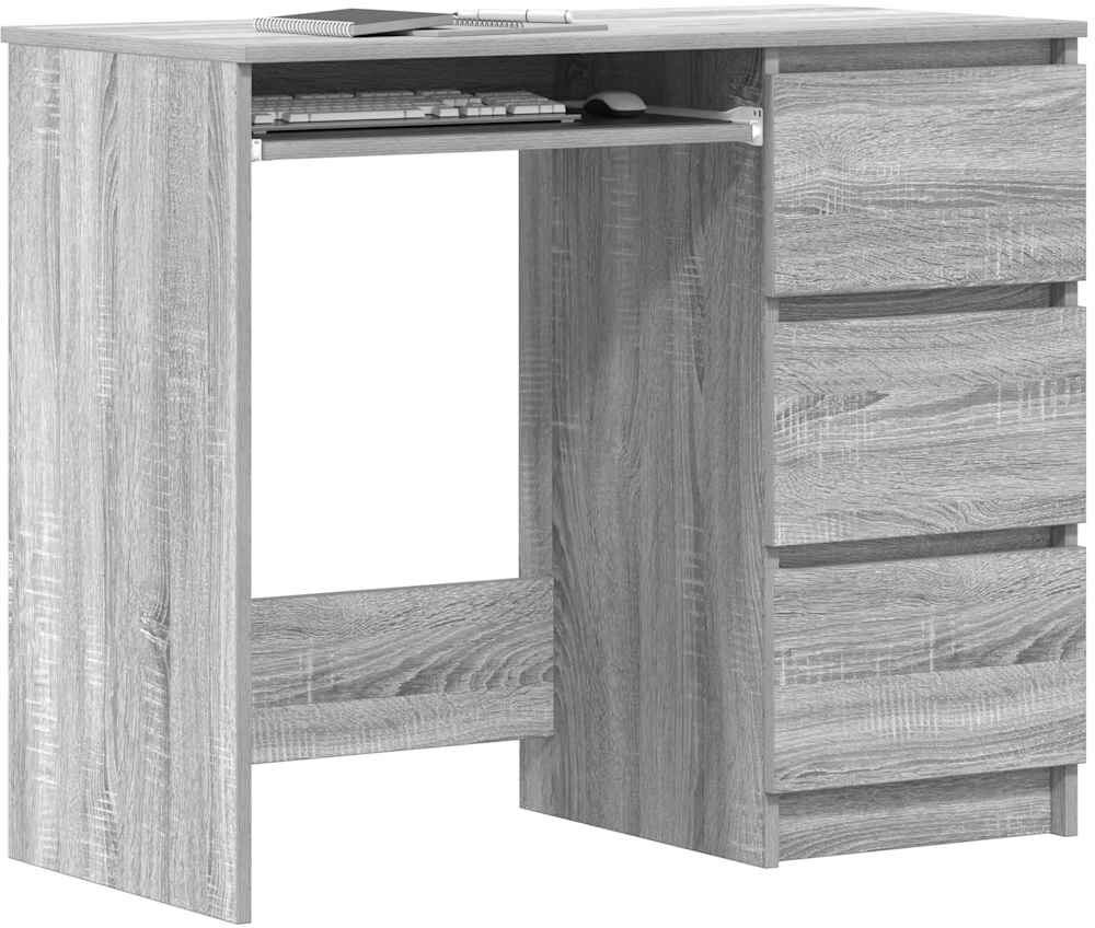 Brayden Studio Raeburn Writing Desk Grey Sonoma