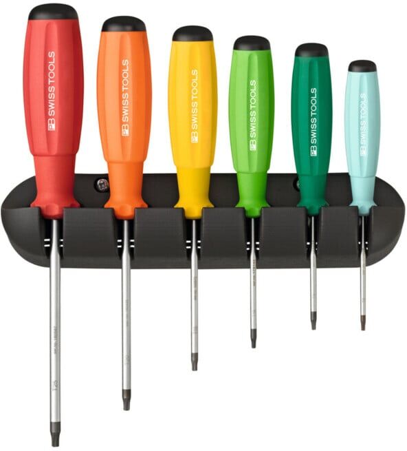 PB Swiss Tools Jeu de tournevis pour TX, Nombre de tournevis: 6 (8440.RB)