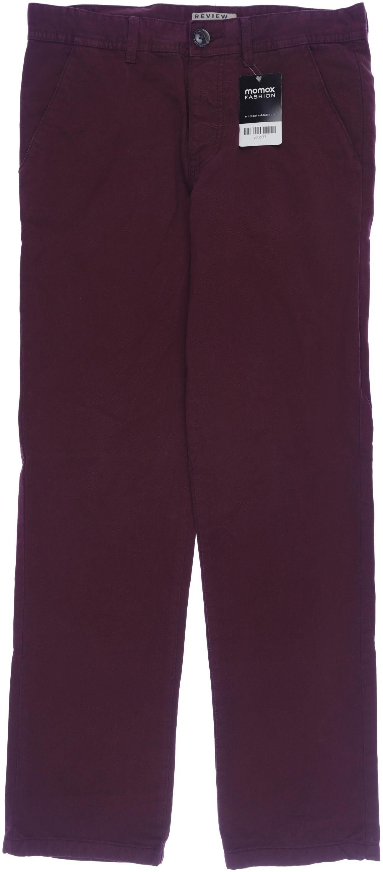 Review Herren Stoffhose, Bordeaux, Gr. S, Baumwolle - Second Hand