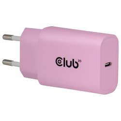 club3D CAC-3021 USB Ladegerät 30 W USB-C® Stecker USB PD 3.0 Pink Innenbereich