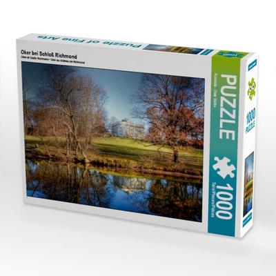 CALVENDO Puzzle Oker bei Schloß Richmond | 1000 Teile Lege-Größe 64x48cm Foto-Puzzle für glückliche Stunden