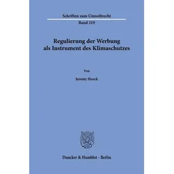 Regulierung der Werbung als Instrument des Klimaschutzes, Fachbücher