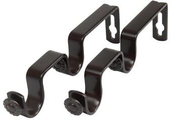 InStyleDesign Pair of Double Brackets for 3/4 inch Rod - n/a