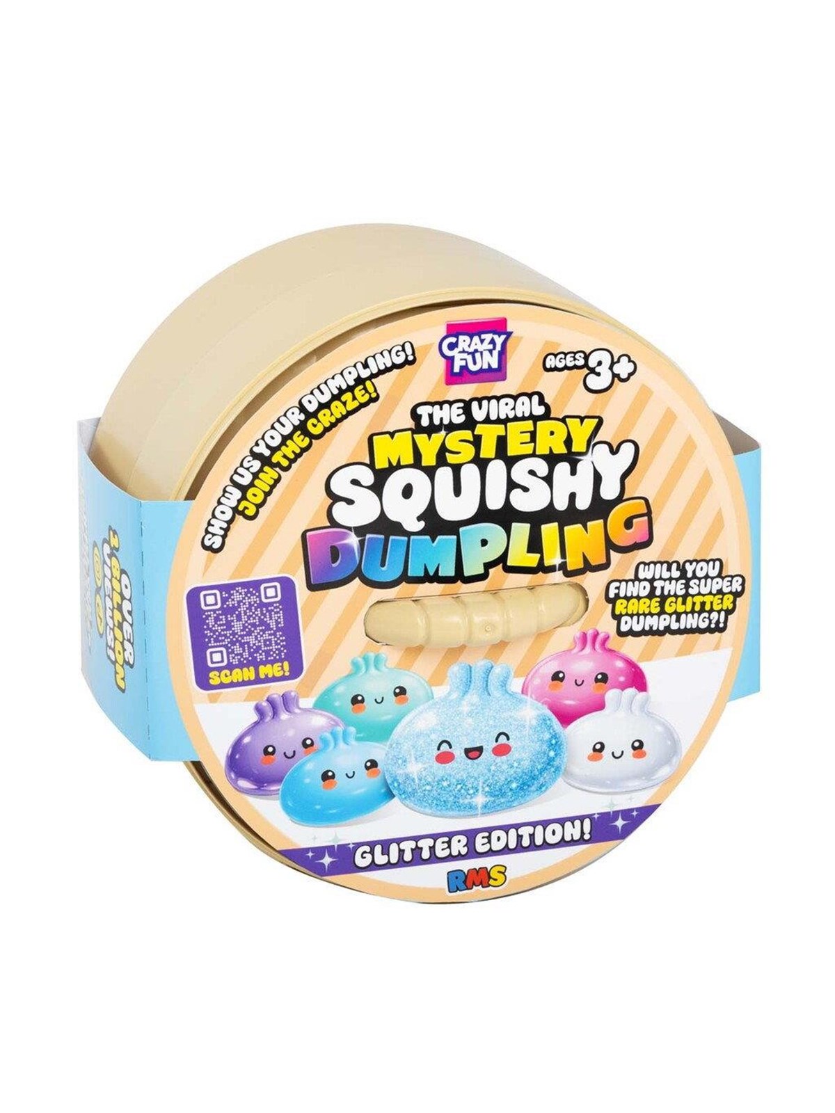Squishy Dumplings Rainbow Glitter 10 cm - assorted