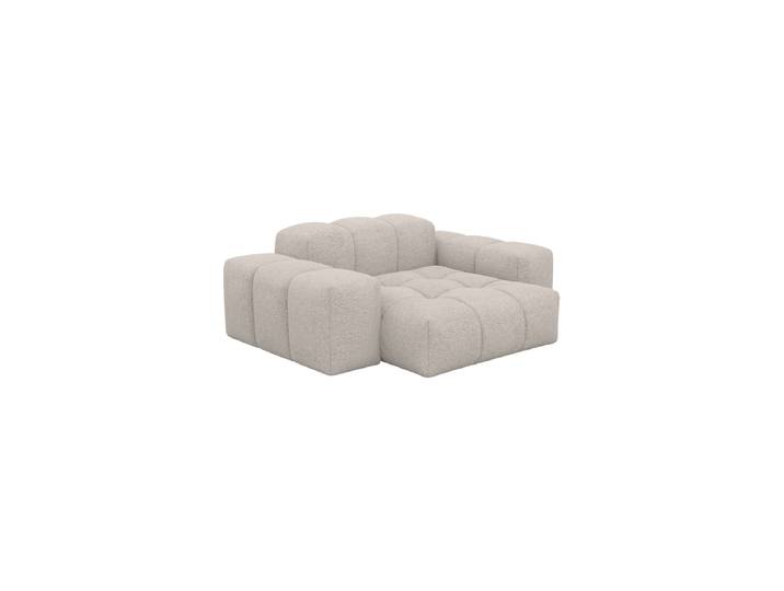 Design Loungesessel „Avenza“ mit Bouclé-Bezug Bouclé Toffee BLOOMINGLOFT Collection