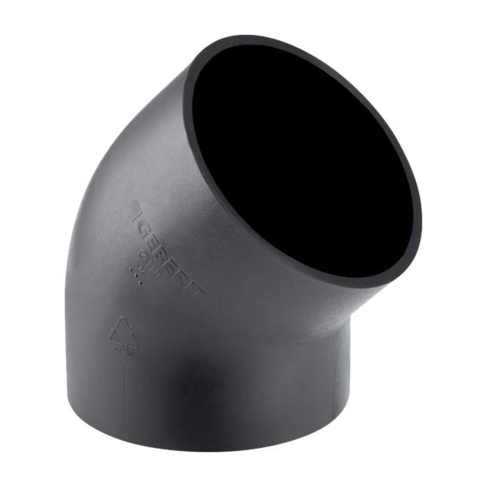 Geberit Pe Bogen 365045161 DN 70, 45Grad, PE-HD