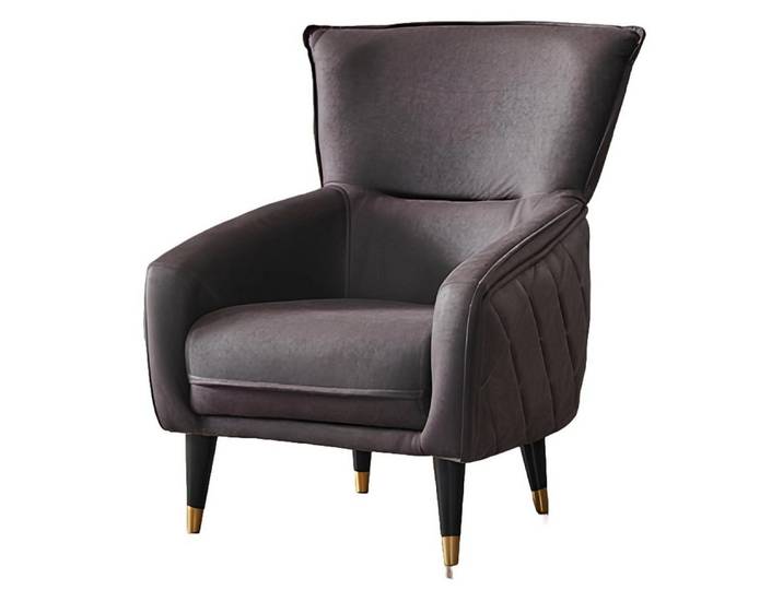 Xlmoebel Loungesessel Eleganter grauer Polstersessel mit hochwertigem Komfort (Sessel), Hergestellt in Europa