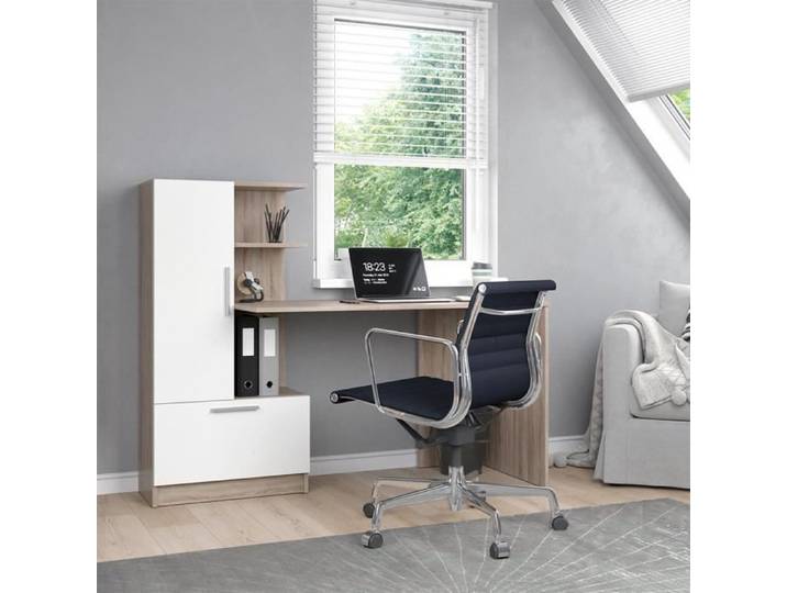 Bureau Tomy 150x59cm Sonoma/Blanc Vicco 39697