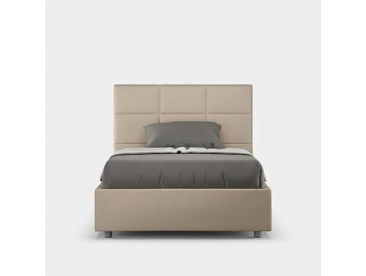 Bett französisch 120x190 Queen Size mit Stauraum Design Mika P - Beige