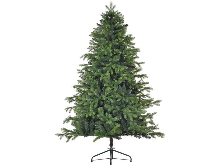 Homcom Künstlicher Weihnachtsbaum, 183 cm Christbaum mit 1700 Spitzen für Weihnachten, Grün, Kunststoff, 183 cm, Dekoration, Weihnachtsdekoration, Christbäume & Zubehör
