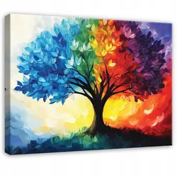 LEINWAND BILDER Abstrakt Baum des Lebens Modern Wohnzimmer 120x80