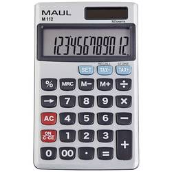 Maul M 12 Taschenrechner Grau Display (Stellen): 12 batteriebetrieben, solarbetrieben 7262295