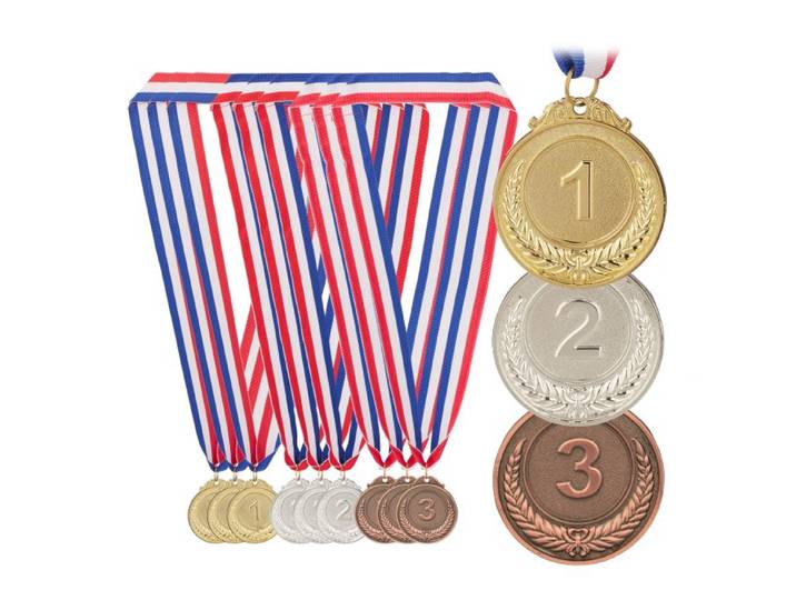 Relaxdays 12er Set Medaille für Kinder
