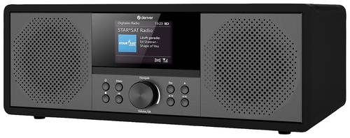 Denver MIR-270B Internet CD-Radio Internet, DAB+, UKW AUX, Bluetooth, CD, USB, WLAN, Internetradio Schwarz