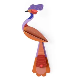 WANDDEKO Eleganter Korallenschw 16/6 cm