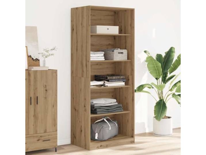 HKLGBVCR Kleiderschrank, Eiche, 80 x 50 x 200 cm, Holz