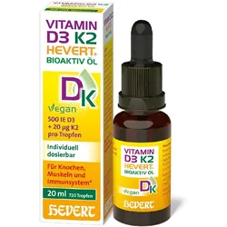 VITAMIN D3 K2 Hevert Bioaktiv Öl 20 ml