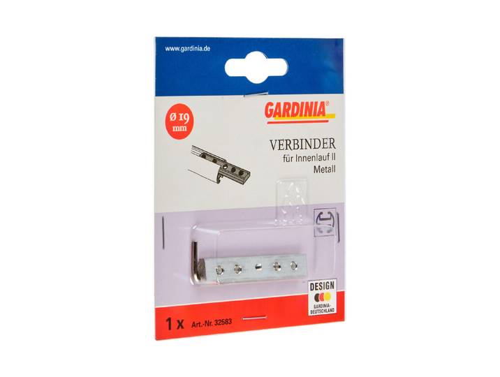 Gardinia Stangenverbinder Kira mit Innenlauf II Ø 19 mm