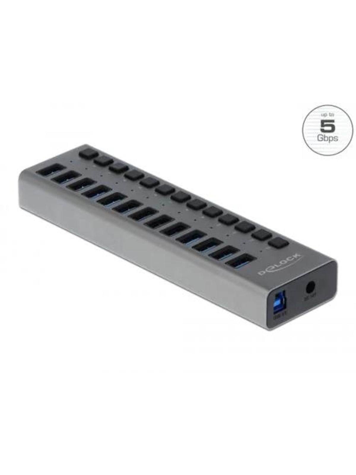 DeLOCK - hub - 13 ports USB-Hubs - USB 3.0 - 13 - Grau