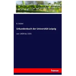 Urkundenbuch der Universität Leipzig, Fachbücher von B Stübel