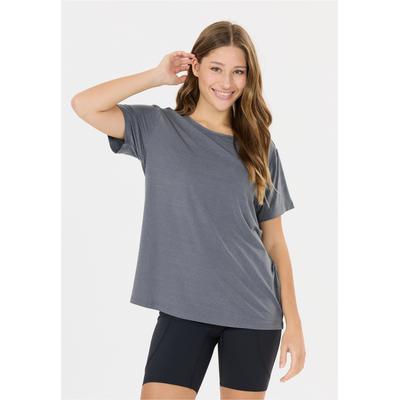Funktionsshirt ATHLECIA "LIZZY", Herren, Gr. 44, grau, 88% Polyester, 12% Elasthan, meliert, normal, Rundhals, Shirts Funktionsshirt, mit QUICK DRY-Technologie